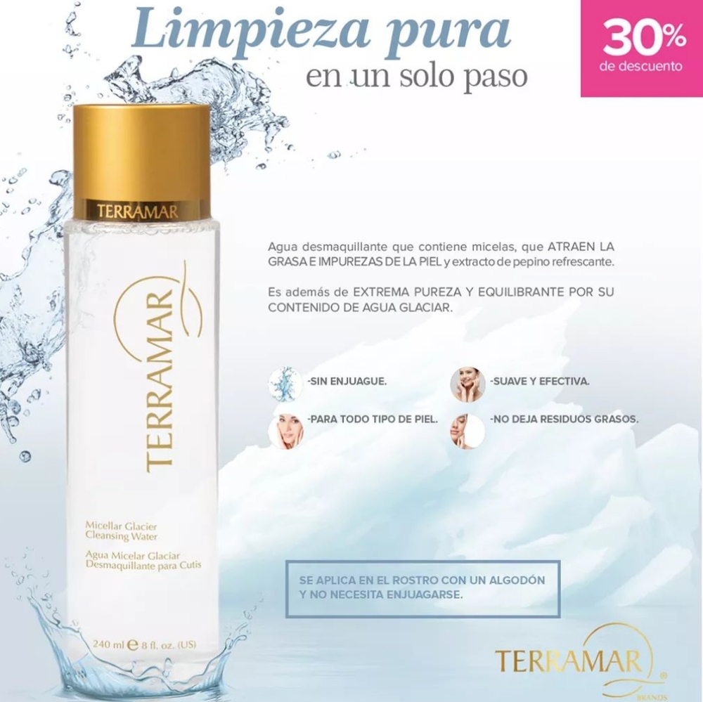 Agua Micelar de micelas.